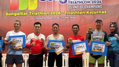 Kalsel Raih Emas hingga Perunggu pada Kejurnas Triathlon 2026
