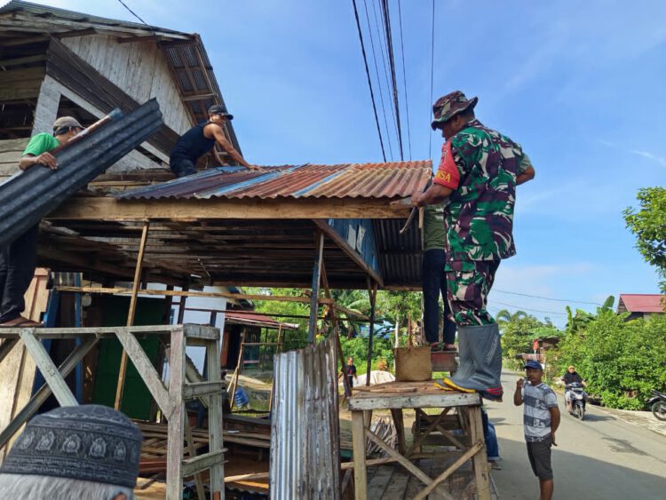 Babinsa Dorong Semangat Gotong Royong
