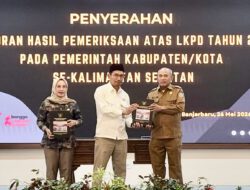Bupati Kotabaru Terima LHP dari BPK RI Perwakilan Kalsel