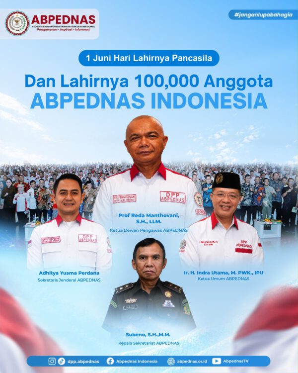 ABPEDNAS Cetak Sejarah: Tembus 100 Ribu Anggota di Hari Lahir Pancasila 2026