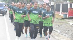Aerobik Jadi Cara Kodim 1002/HST Menjaga Kebugaran Personel
