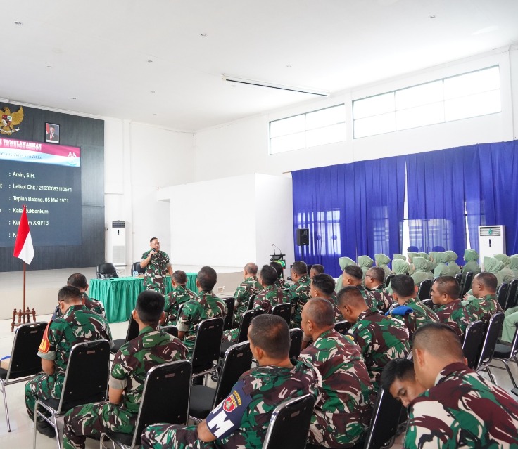 Bentengi Prajurit, Korem 101/Ant Gelar Penyuluhan Hukum