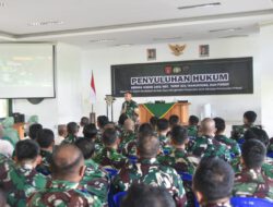Cegah Pelanggaran Hukum, Kumdam XXII/TB Sosialisasikan Hukum Disiplin dan ITE