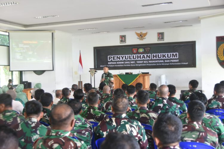 Kumdam XXII/TB Sosialisasikan Hukum Disiplin dan ITE