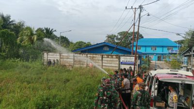 Kodim 1002/HST Uji Kesiapan Personel dan Alutsista dalam Latihan Penanggulangan Karhutla
