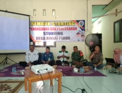 Koramil 1002-08/LAU Dukung Upaya Pemerintah Desa Cegah Stunting Melalui Rembuk Stunting