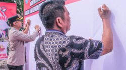 Pemkab Labuhanbatu, Polres dan Kodim 0209/LB Satu Komando Perangi Narkoba, Ikrar Bersama Dikukuhkan di Kampung Bebas Narkoba