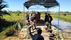 Empat Jembatan Baru Dibangun Kodim 1002/HST