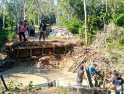 Pembangunan empat jembatan di HST terus berlanjut, dua Armco dan dua Garuda