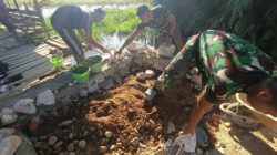 Kodim 1002/HST Optimalkan Pembangunan Empat Jembatan Demi Kelancaran Akses Warga