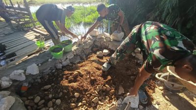 Kodim 1002/HST Optimalkan Pembangunan Empat Jembatan Demi Kelancaran Akses Warga