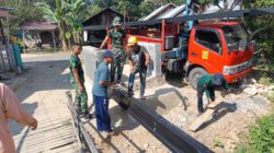 Material Besi WF Tiba, Pembangunan Jembatan Garuda di HST Masuki Tahap Lanjutan