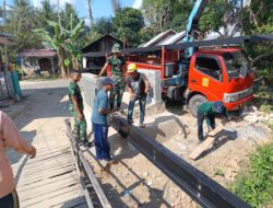 Material Besi WF Tiba, Pembangunan Jembatan Garuda di HST Masuki Tahap Lanjutan