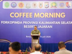 Coffee Morning Forkopimda Kalsel, Danrem 101/Ant Tekankan Pentingnya Kolaborasi Jaga Stabilitas Daerah