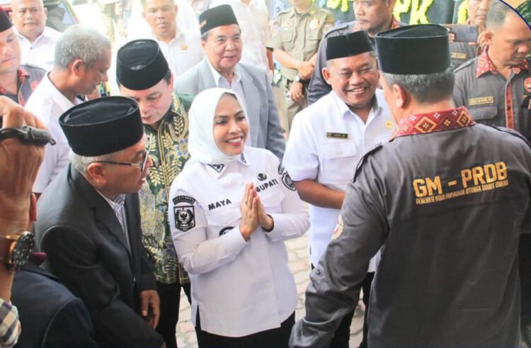 Bupati Maya Hasmita dan Wakil Bupati Jamri Hadiri Pelantikan DPP-DPD GMPRDB, Dorong Sinergi Bangun Daerah