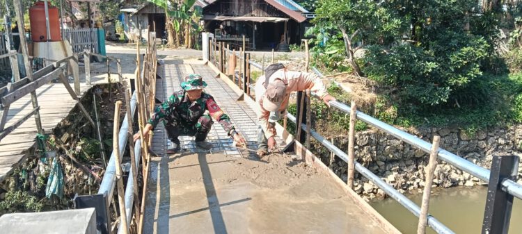 Kodim 1002/HST Kebut Penyelesaian Empat Jembatan Demi Tingkatkan Konektivitas Warga