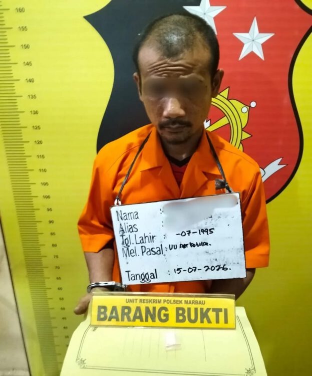 Gerak Cepat Polsek Marbau! Pria Berinisial HS Ditangkap, Sabu 1,65 Gram Berhasil Diamankan