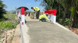 Merah Putih Hiasi Empat Jembatan, Kodim 1002/HST Percepat Tahap Penyelesaian