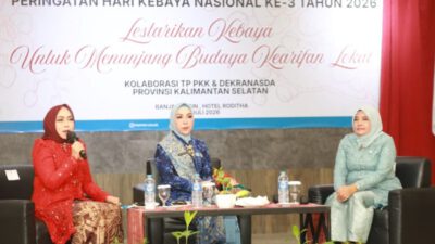 Hj. Fathul Jannah Muhidin: Kebaya dan Sasirangan Harus Jadi Kebanggaan Perempuan Indonesia