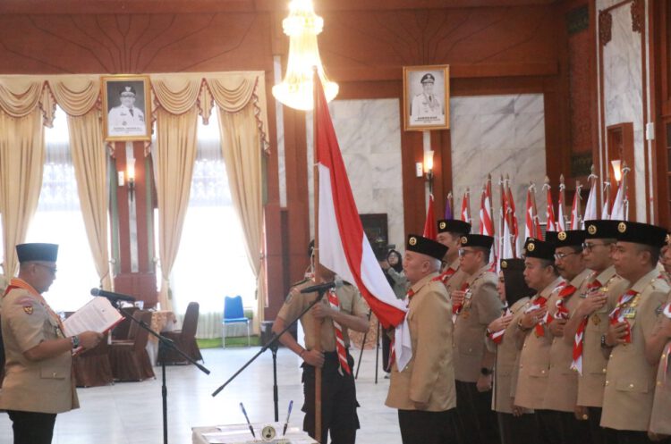 Gubernur Kalsel H. Muhidin Resmi Nahkodai Mabida Gerakan Pramuka Kalsel, Siap Perkuat Pembinaan Generasi Emas 2045