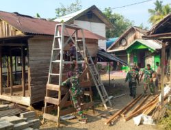 Air Mata Haru Nenek Dana, Satgas TMMD Bangun Kembali Rumah yang Lebih Layak
