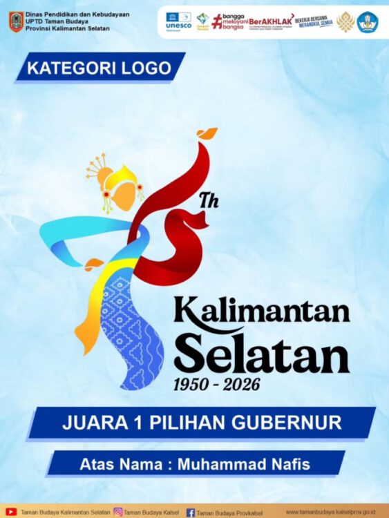 Tema dan Logo HUT ke-76 Kalsel Ditetapkan, Angkat Semangat Budaya dan Kemajuan Banua