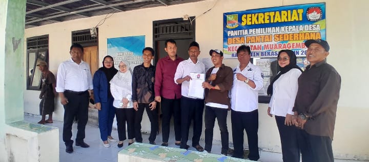 Usung Visi Maju, Sejahtera, dan Berkeadilan, Aang Kurnafi Resmi Ramaikan Pilkades Pantai Sederhana
