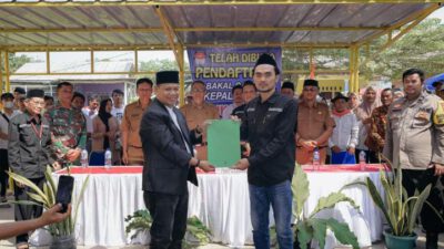 Diiringi Doa dan Antusiasme Warga, H. Rein Aman Daftar Pilkades Sukabakti Periode 2026–2034