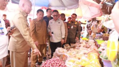 Gubernur H. Muhidin Tinjau Pasar Keramat Barabai HST, Cek Langsung Harga Bahan Pokok Pangan