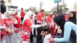 Semarak HUT ke-81 RI, Bupati Labuhanbatu Bersama Forkopimda Ikuti Jalan Santai Bersama Ribuan Warga