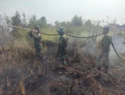 Prajurit Kodim 1006/Banjar dan Yonif 623/BWU Berjibaku Jinakkan Karhutla, Krisis Air Jadi Tantangan Baru di Banjarbaru