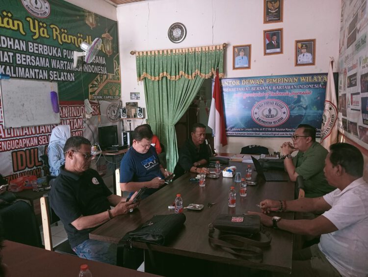 Kunjungi Kantor DPW SWI Kalsel, Ketum SWI Dorong Penguatan Organisasi dan Kompetensi Wartawan