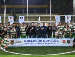 Wagub Hasnuryadi Sulaiman Resmi Tutup Turnamen Minisoccer Gubernur Cup 2026 Kategori Umum dan Antar SKPD Pemprov