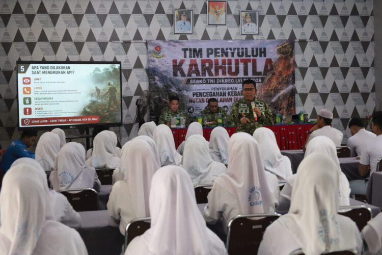 Bangun Kesadaran Cegah Karhutla Sejak Dini, Pasis Sesko TNI Gandeng 250 Pelajar di Tapin