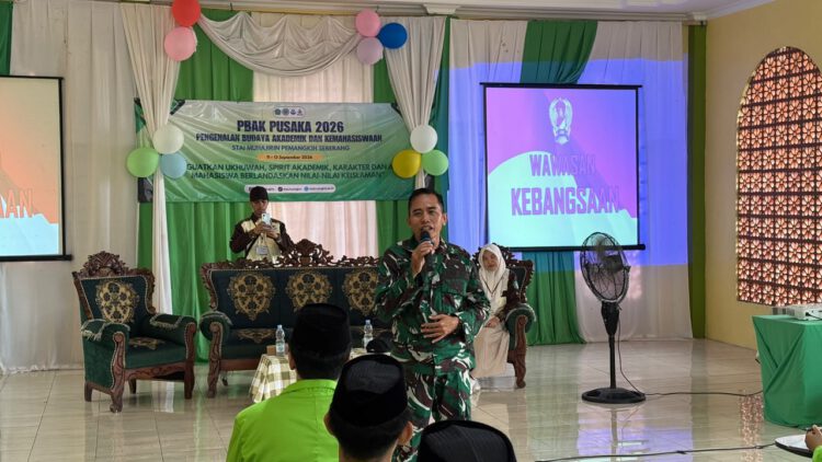 Bekali Mahasiswa dengan Wawasan Kebangsaan, Babinsa Ingatkan Bijak Bermedia Sosial