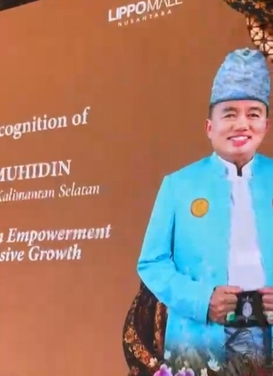 Gubernur Kalsel H. Muhidin Raih The Sraya Recognition, Bukti Komitmen Pembangunan yang Memberdayakan Perempuan dan Merangkul Semua