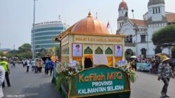 Mobil Hias Kafilah Kalsel Tampilkan Cahaya Al-Qur’an dalam Harmoni Budaya Banua