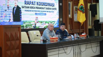 Gubernur H. Muhidin Pimpin Rakor SKPD Pemprov Kalsel, Percepat Pembangunan Proyek Strategis Jalan Tengah hingga Rumah Sakit