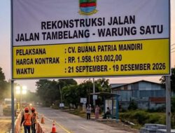 Minim Pengawasan, Proyek Jalan Warung Satu Tambelang Baru Pasang Papan Nama Setelah Sorotan Media