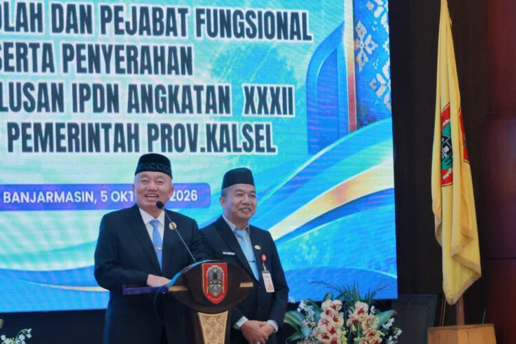 Lantik 141 Kepala Sekolah, Gubernur H. Muhidin Ingatkan Jangan ada Pungli dan Penyalahgunaan Dana BOS