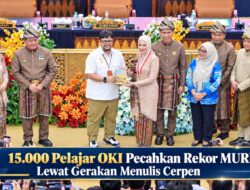 15.000 Pelajar OKI Pecahkan Rekor MURI Lewat Gerakan Menulis Cerpen