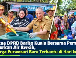 Ketua DPRD Barito Kuala Bersama Pemkab Salurkan Air Bersih, Warga Purwosari Baru Terbantu di Hari ke-22