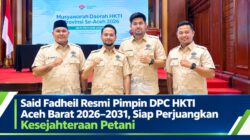 Said Fadheil Resmi Pimpin DPC HKTI Aceh Barat 2026–2031, Siap Perjuangkan Kesejahteraan Petani