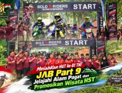 Meriahkan HUT ke-81 TNI, JAB Part 9 Jelajahi Alam Pagat dan Promosikan Wisata HST