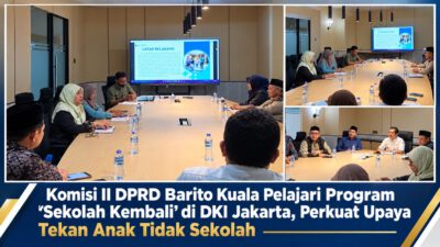 Komisi II DPRD Barito Kuala Pelajari Program “Sekolah Kembali” di DKI Jakarta, Perkuat Upaya Tekan Anak Tidak Sekolah