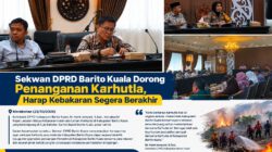 Sekwan DPRD Barito Kuala Dorong Penanganan Karhutla, Harap Kebakaran Segera Berakhir