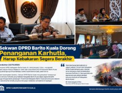 Sekwan DPRD Barito Kuala Dorong Penanganan Karhutla, Harap Kebakaran Segera Berakhir