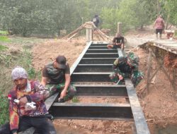 Pembangunan Jembatan Garuda di Haruyan Terus Berjalan, Lantai Jembatan Segera Dicor
