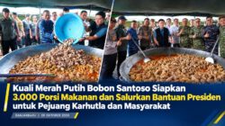 Kuali Merah Putih Bobon Santoso Siapkan 3.000 Porsi Makanan dan Salurkan Bantuan Presiden untuk Pejuang Karhutla dan Masyarakat
