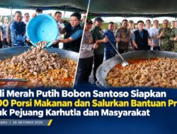 Kuali Merah Putih Bobon Santoso Siapkan 3.000 Porsi Makanan dan Salurkan Bantuan Presiden untuk Pejuang Karhutla dan Masyarakat